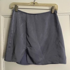 Forever 21 periwinkle blue mini skirt with a small slit as pictured!Lightly worn